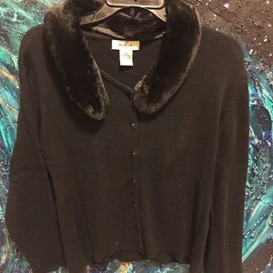 Changeable Collar Sweater Cardigan